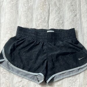 Nike Black and Gray Athletic Shorts Lightweight Design